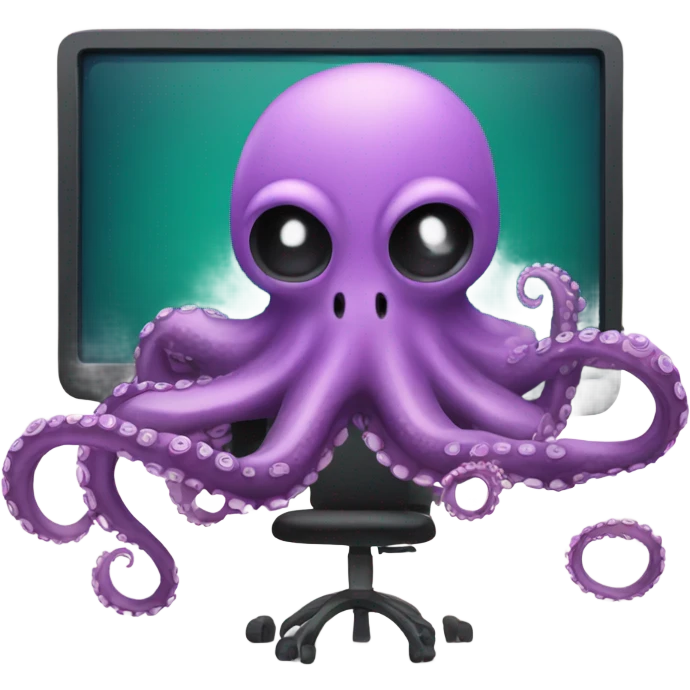 Octopus playing videogames emoji