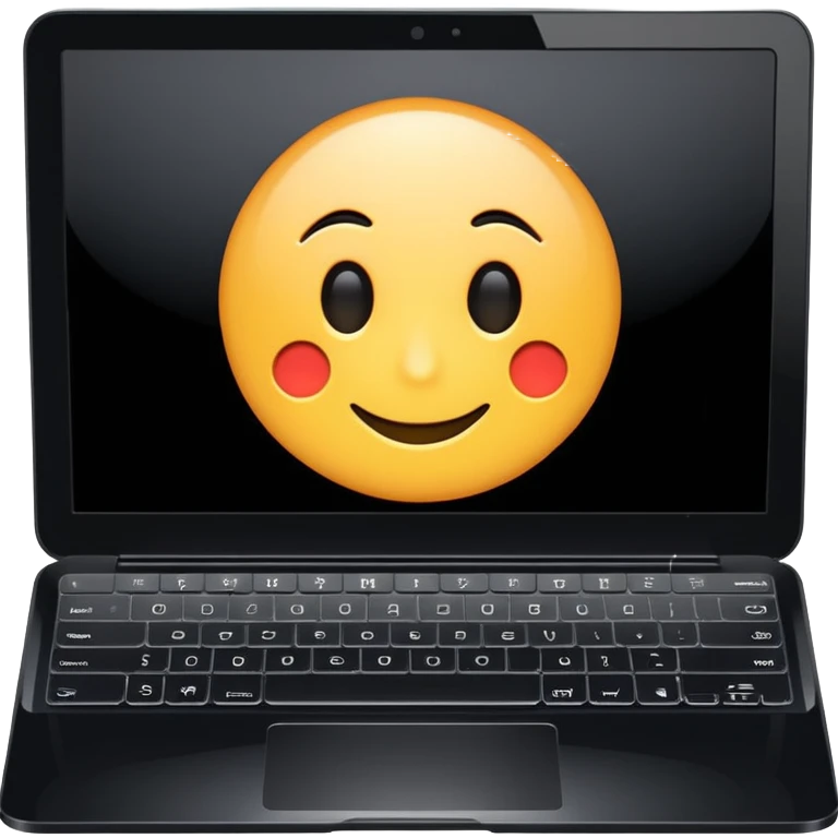 laptop with “1C” on the screen emoji