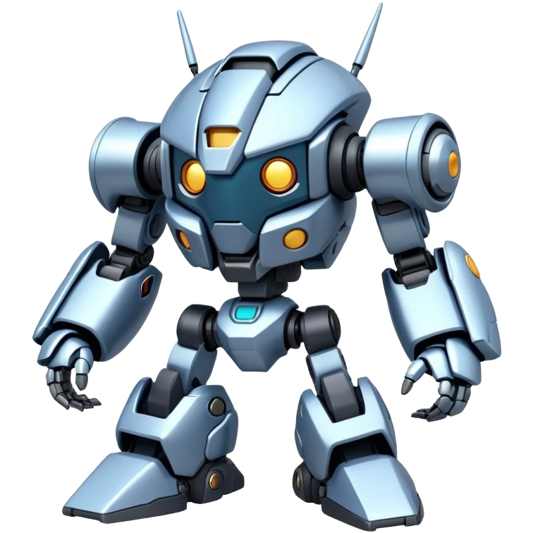 Futuristic Cute Cyber Medabots Metabī メタビー Mecha  emoji