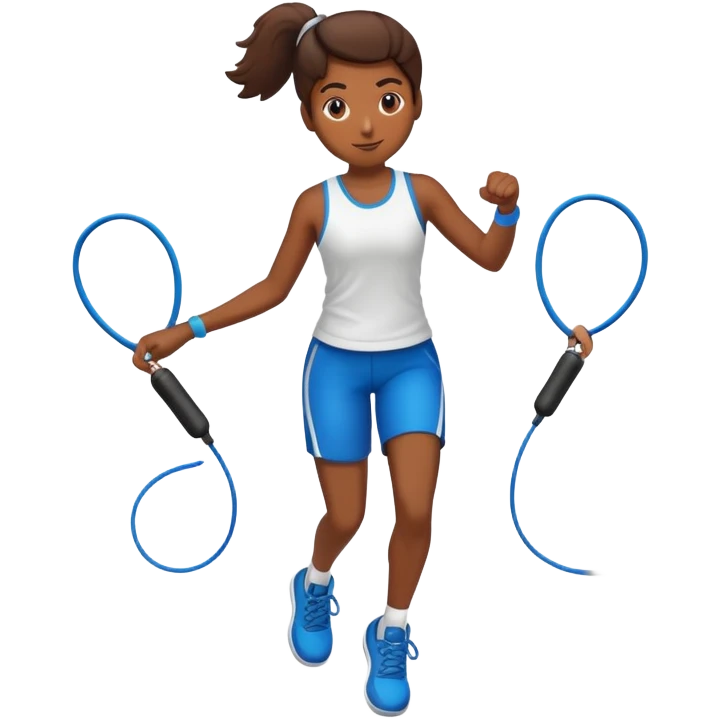 Personne qui fait de la corde à sauter  emoji