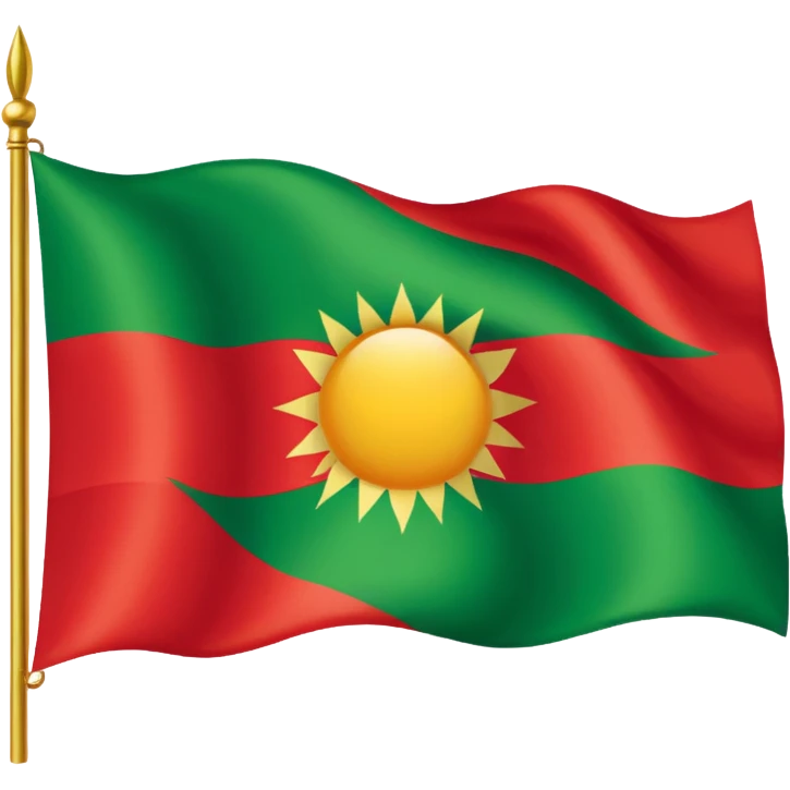 Create a Kurdistan flag  emoji