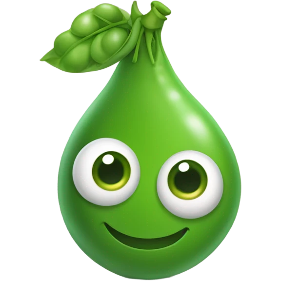 Smiley pea emoji