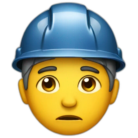 Miner sad with tears emoji