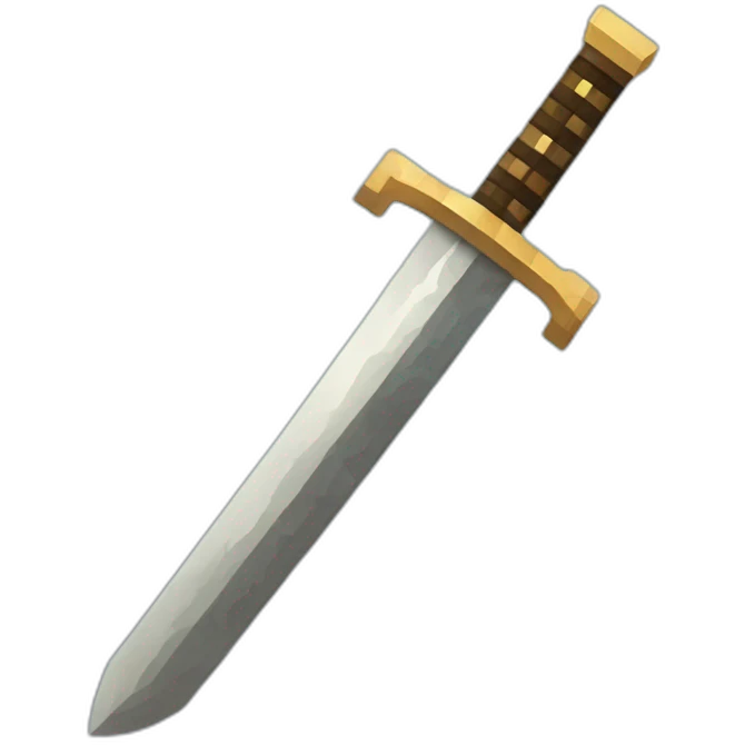 Minecraft sword emoji