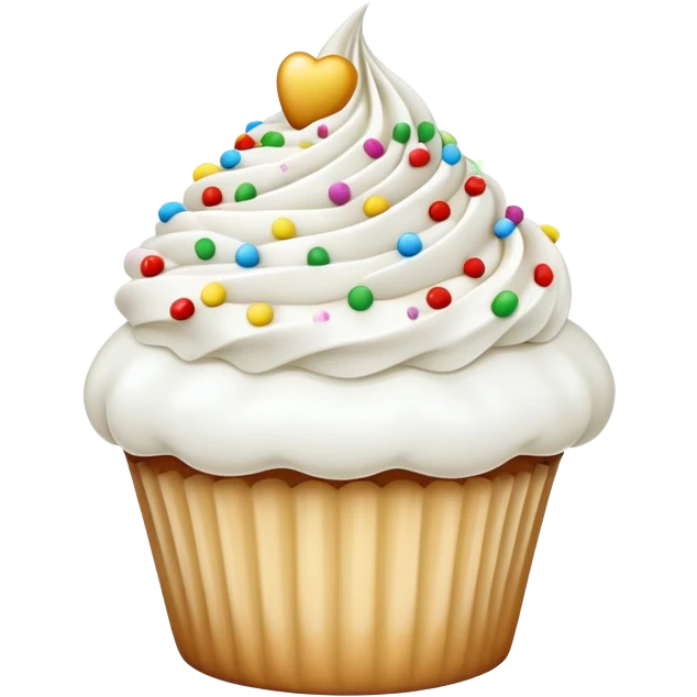 A cupcake tooth emoji
