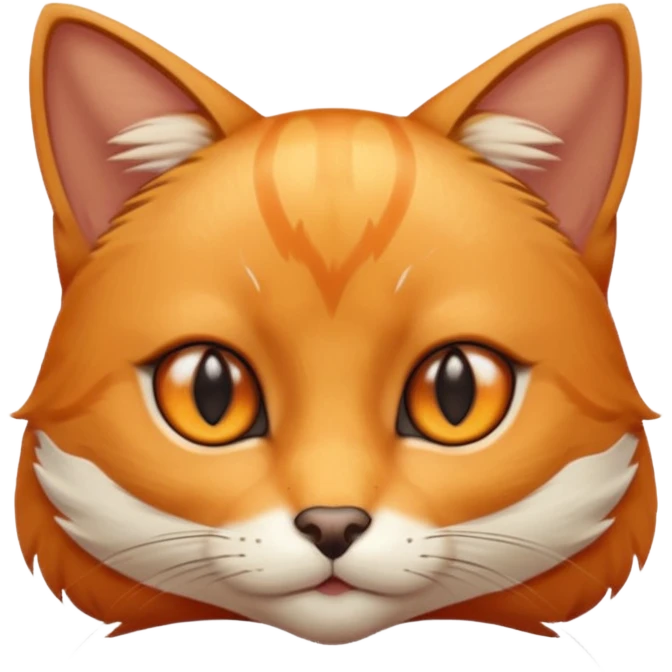 Cat with slim fox eyes  emoji