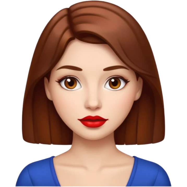 woman red lips emoji