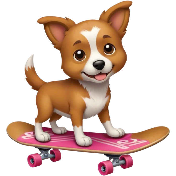 Dog on a skateboard  emoji