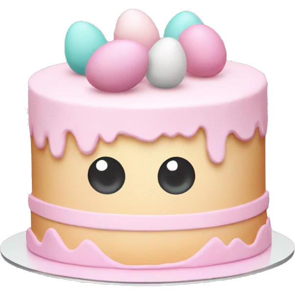 easter pastel light pink cake emoji
