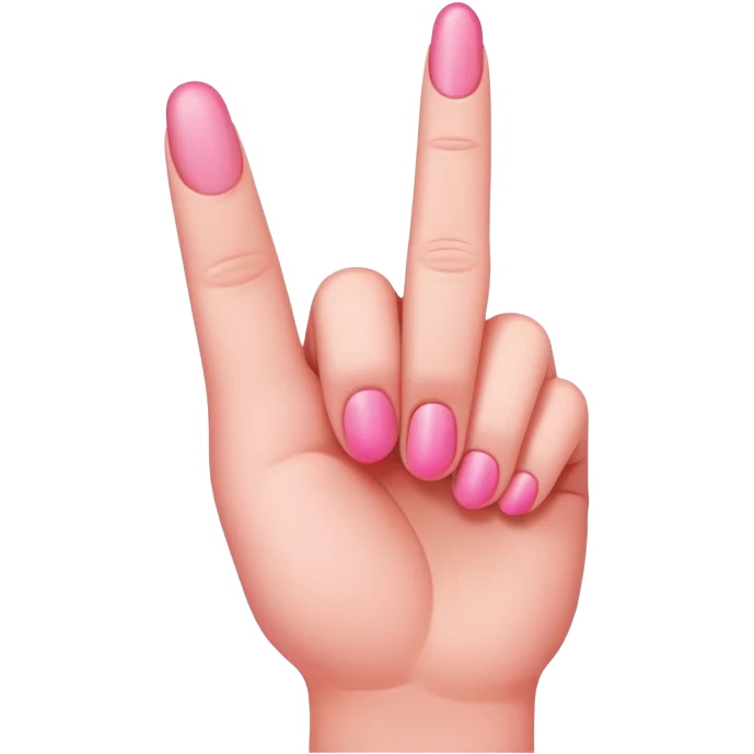 pink middle finger emoji