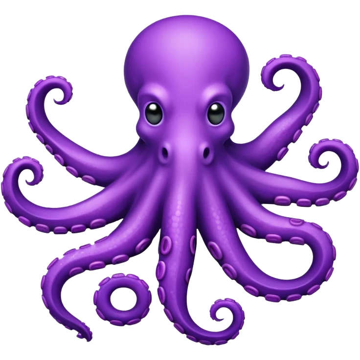 Purple octopus holding a puzzle piece   emoji