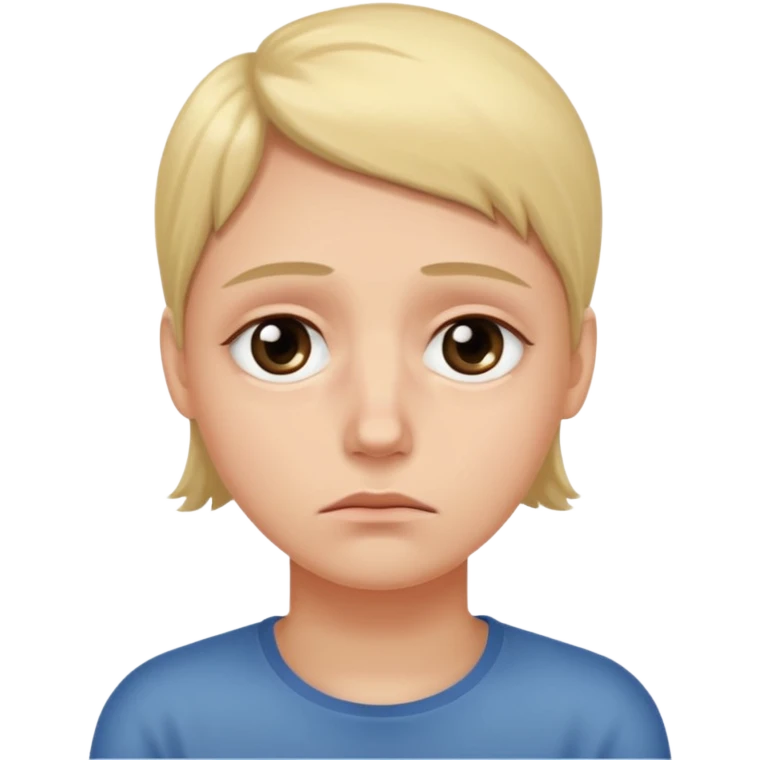 Emoji de cansado y triste con ojeras emoji