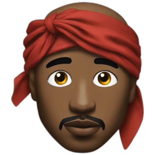 tupac bandana emoji