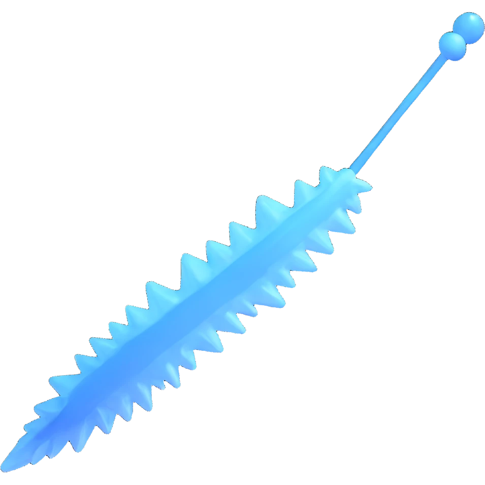 detailed 3D comet with ice tail emoji