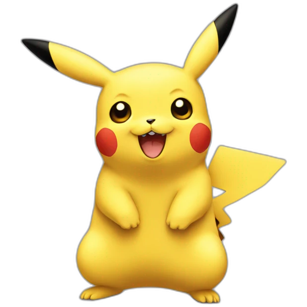 Pikachu avec un couer emoji