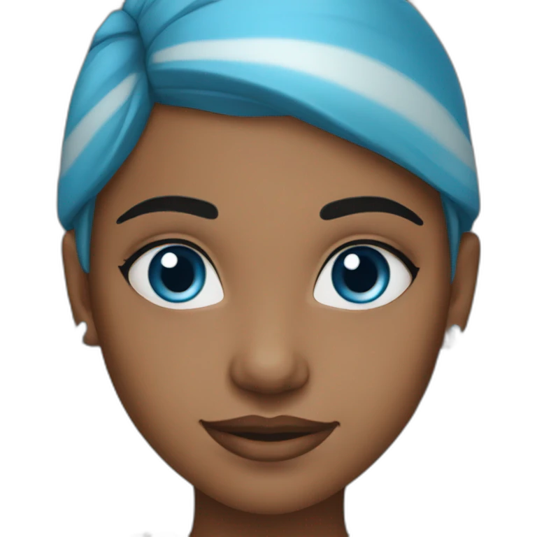 blueeyed indian girl emoji