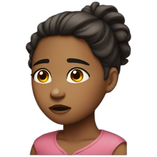 Girl cry emoji