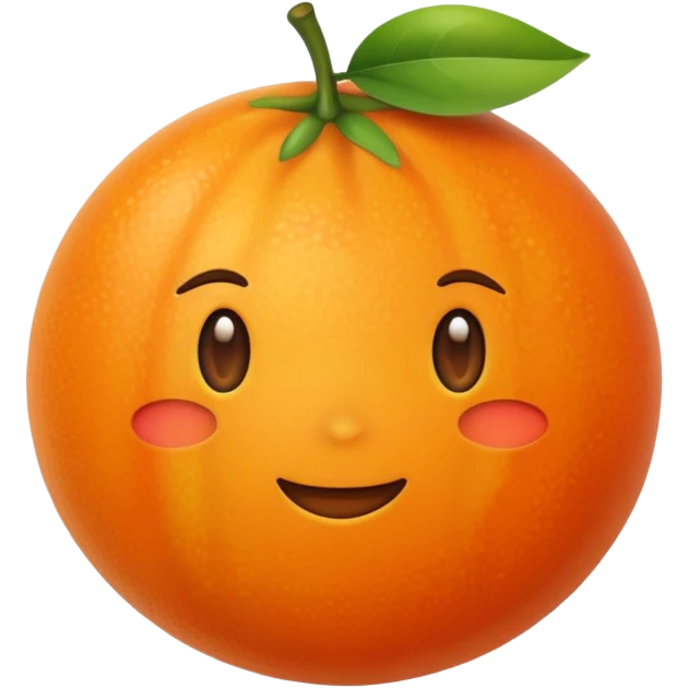 cute orange fruit emoji