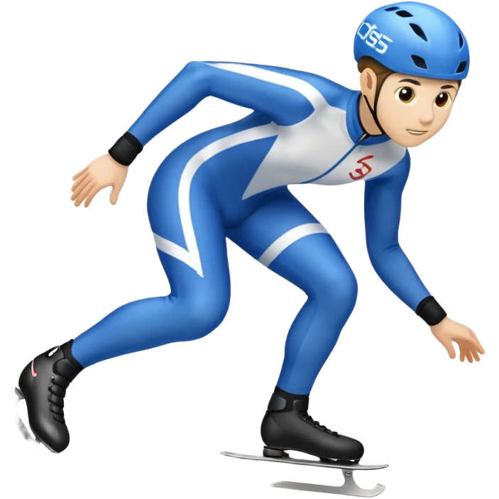 Short track speed skater emoji