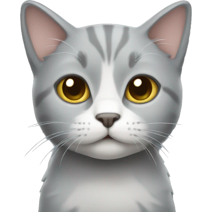 Gray small cat emoji