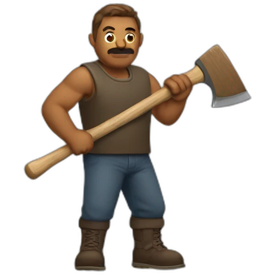 man with axe emoji