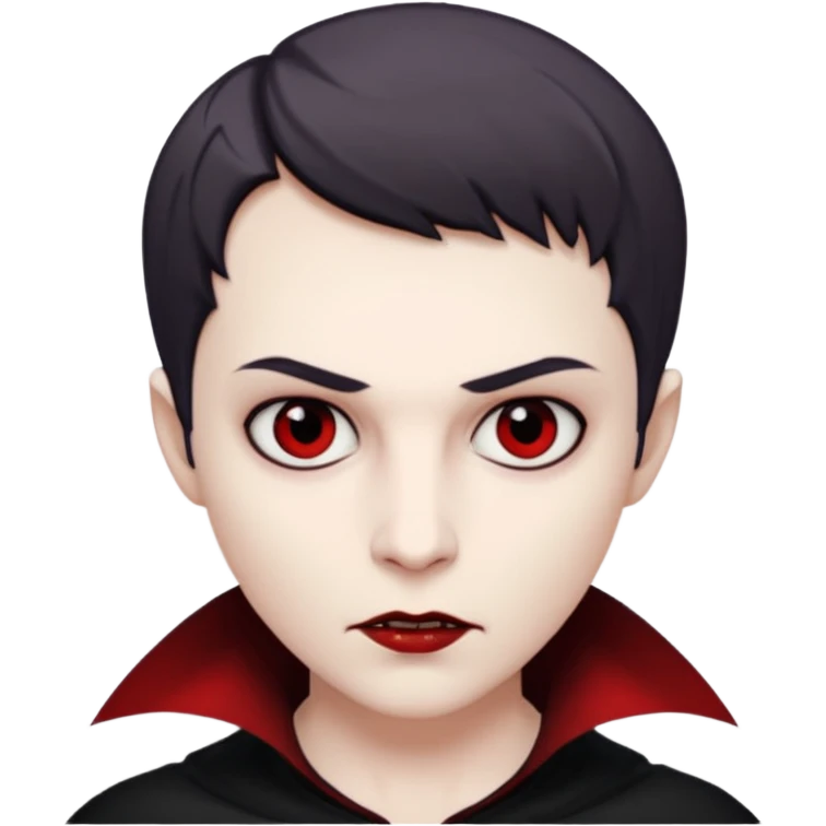 short hair vampire emoji