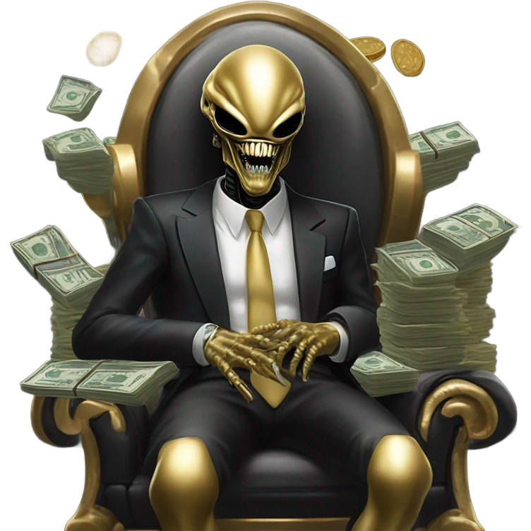 Millionaire xenomorph emoji