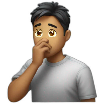 Faker doing the silence pose emoji