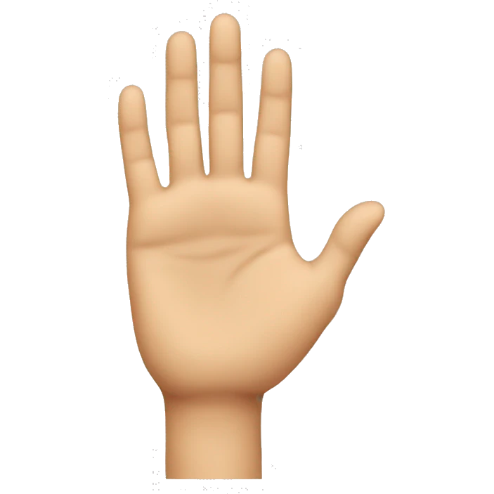 You hand emoji