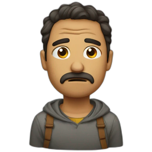 Camarero triste emoji