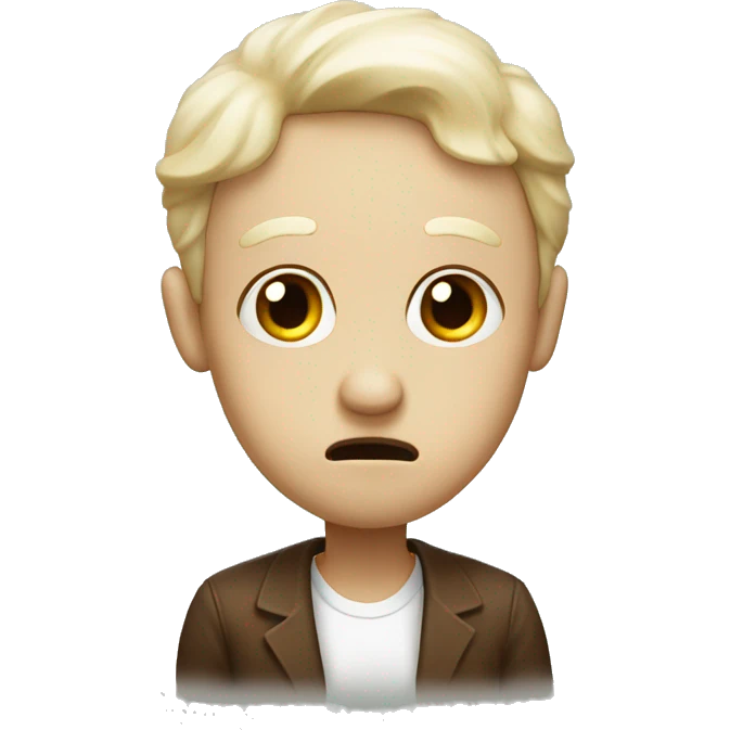 Tiramiu with sad face emoji