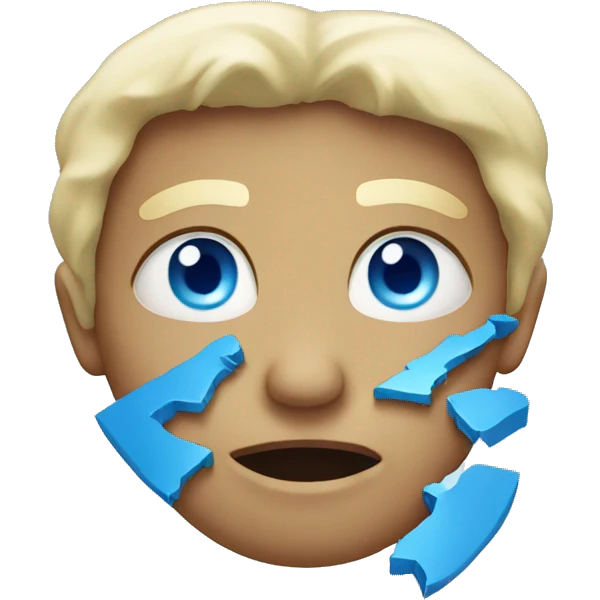 broken blue heart emoji