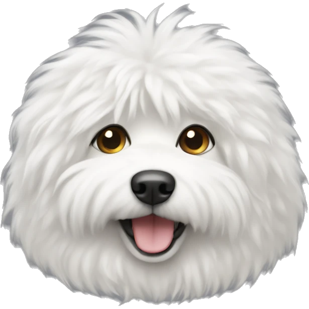 white fluffy dog emoji