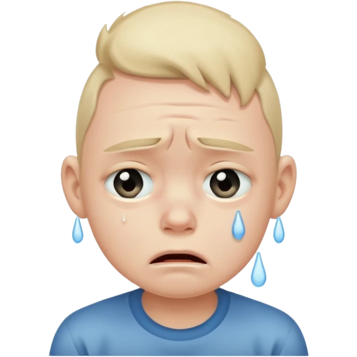 a crying boy emoji