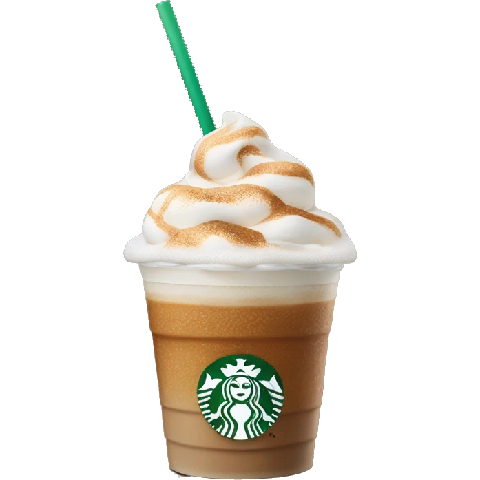 starbucks gingerbread chai with cold foam drink emoji