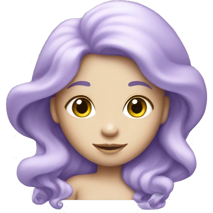pale purple mermaid emoji