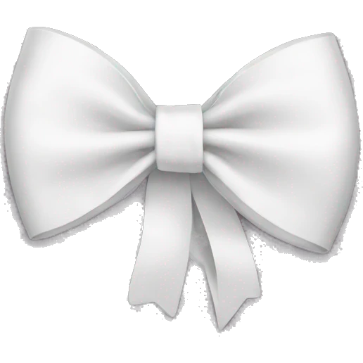 White bow emoji