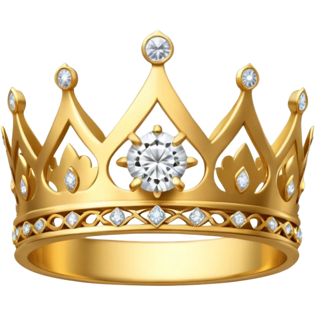 Aesthetic Engagement ring like crown emoji