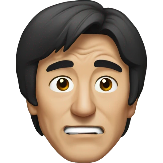 Jackie Chan what? Face emoji