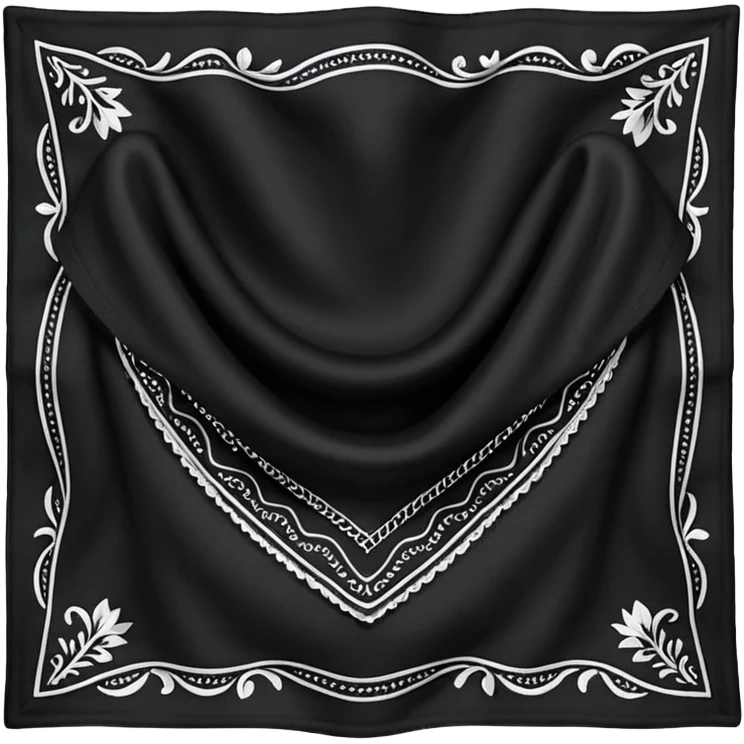 Black bandana emoji