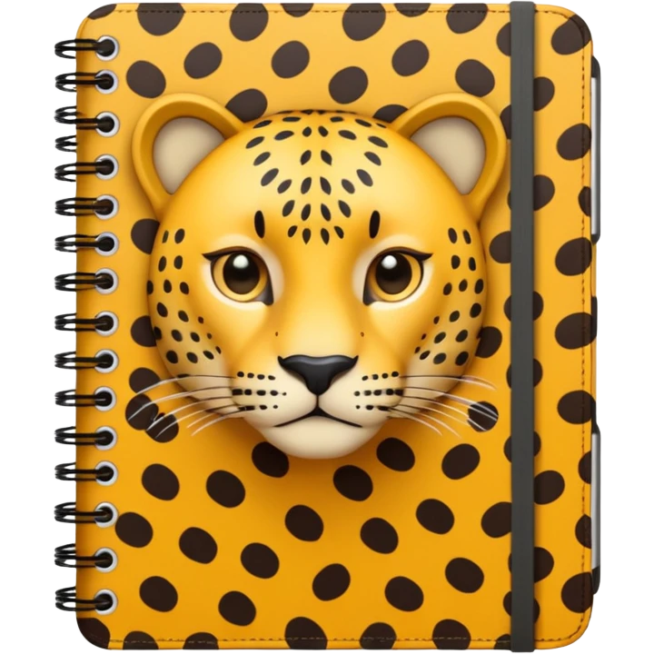 leopard patterned notebook emoji
