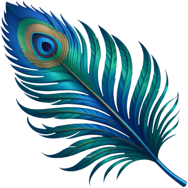 Peacock feather emoji