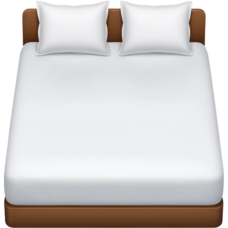 white bed topview emoji