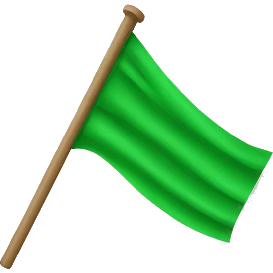 Green flag  emoji
