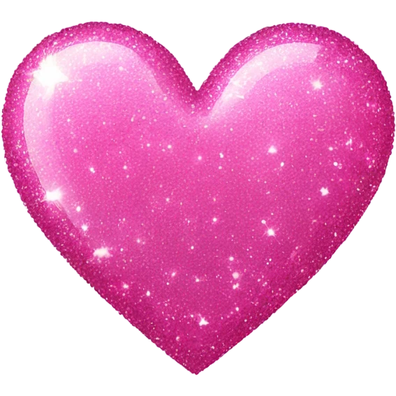 Pink sparkly heart emoji