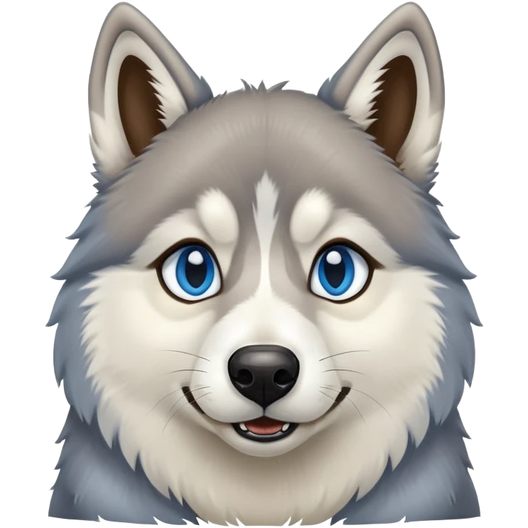 Blue eyed wooly agouti husky emoji