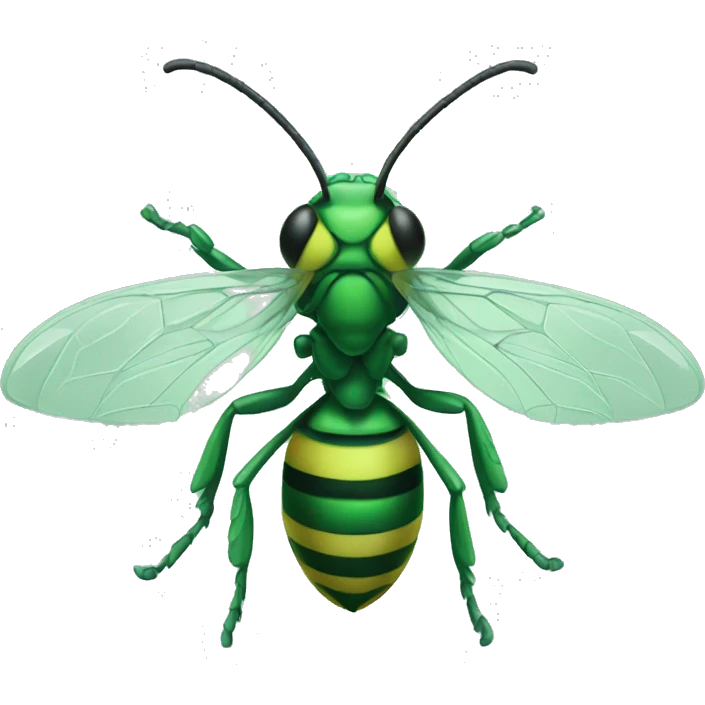 green wasp emoji