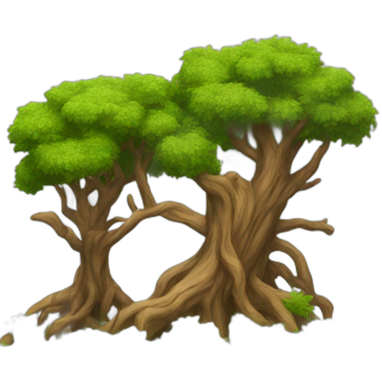 cut trees emoji