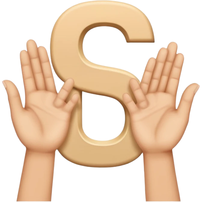 Make the letter S with hands

 emoji