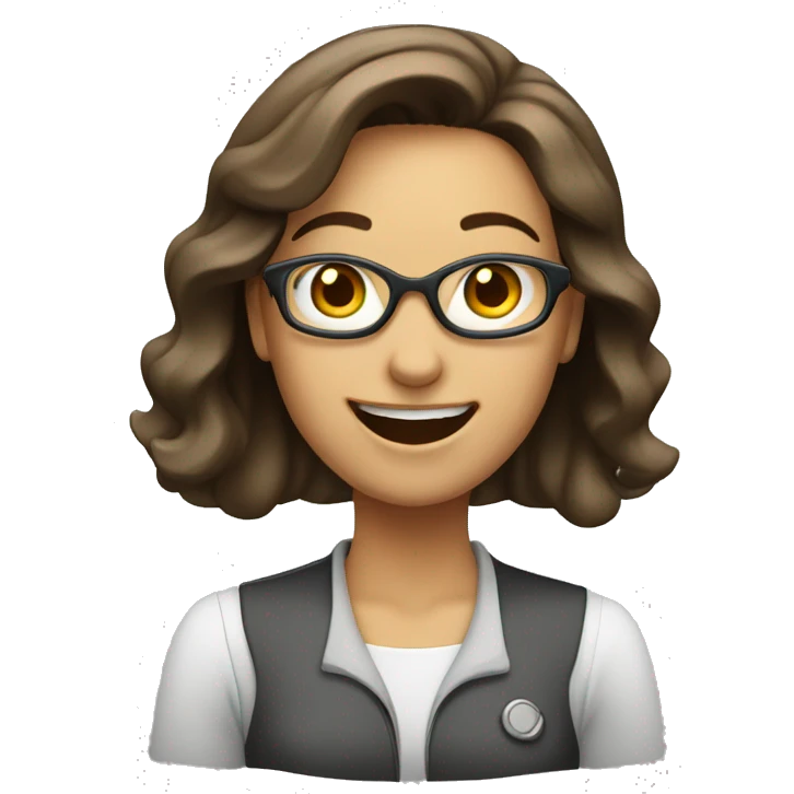 women engineer excited and positive emoji